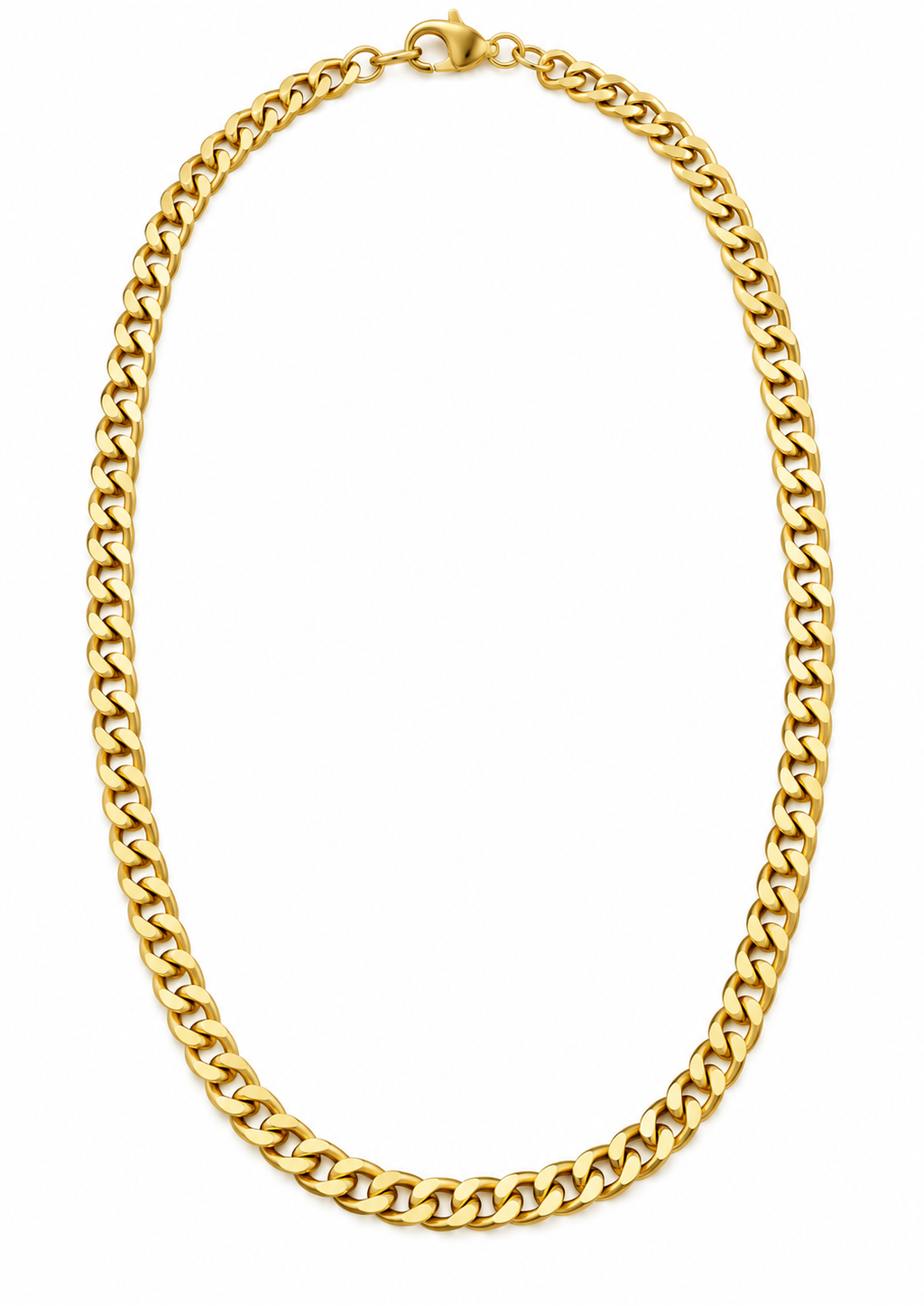 Gold Classic – Altın Renk İnce Gurmet Erkek Kolye