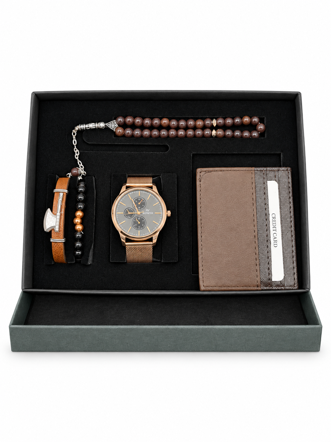 EH-002 - Gold Elegance Erkek 5 Parça Hediye Seti