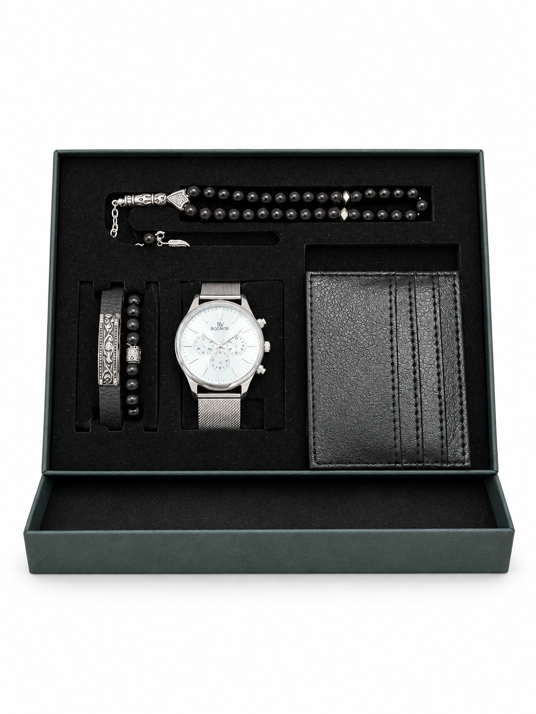 EH-004 Silver Prestige Erkek 5 Parça Hediye Seti