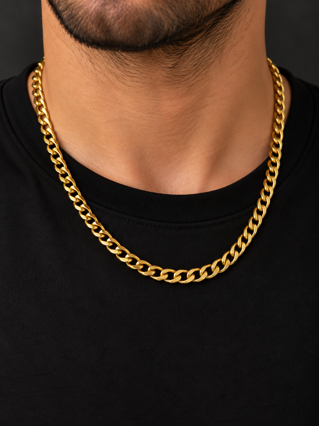 Gold Cuban – Altın Renk Kalın Gurmet Erkek Kolye