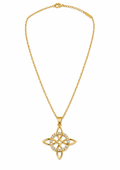 ZMK-027-Infinity Knot Sonsuzluk Düğümü Taşlı Kolye
