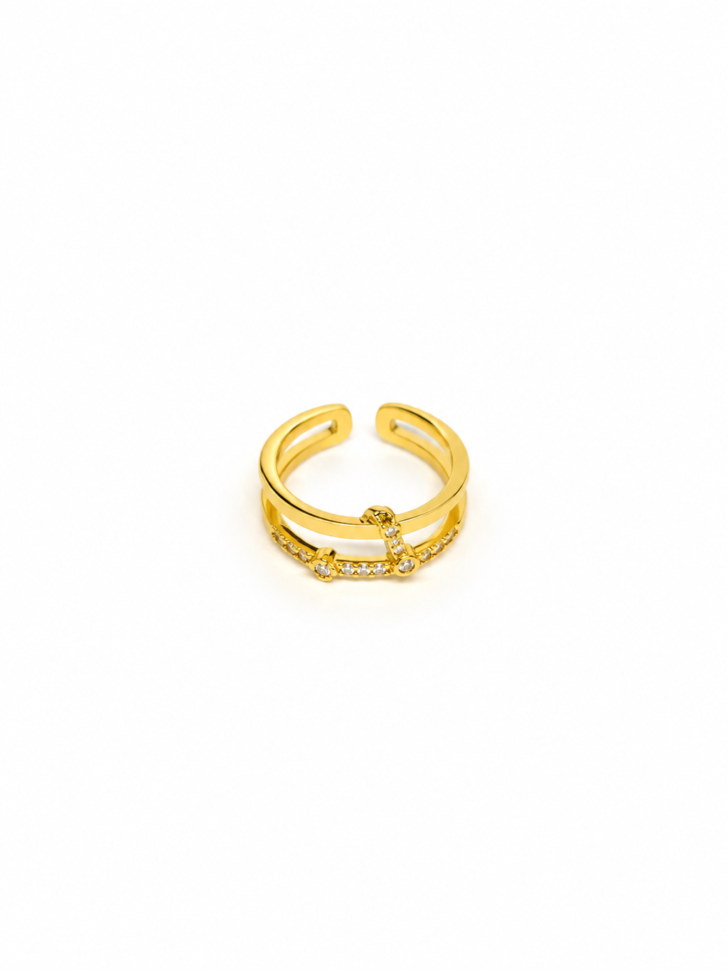 YZK-009 - Minimalist Gold Açık Yüzük