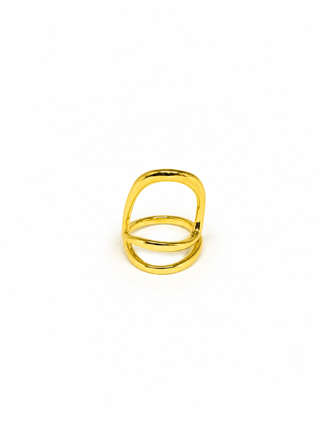 YZK-010 - Minimalist Gold Geometrik Yüzük