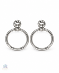 ZK-020-Elina – Silver Minimal Yuvarlak Halka Küpe