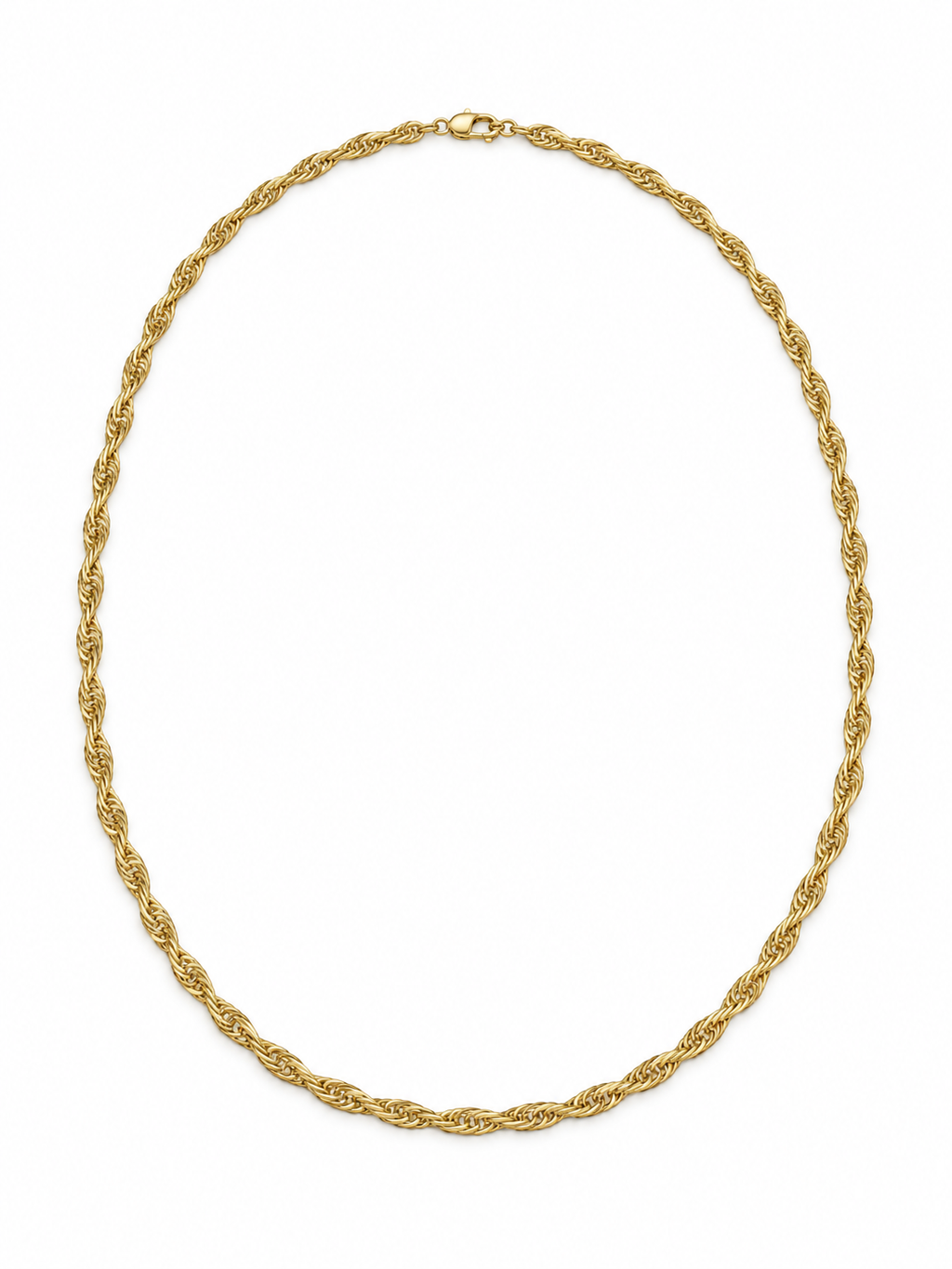 ZMK-001-Gold Twist Burgu Zincir Kolye