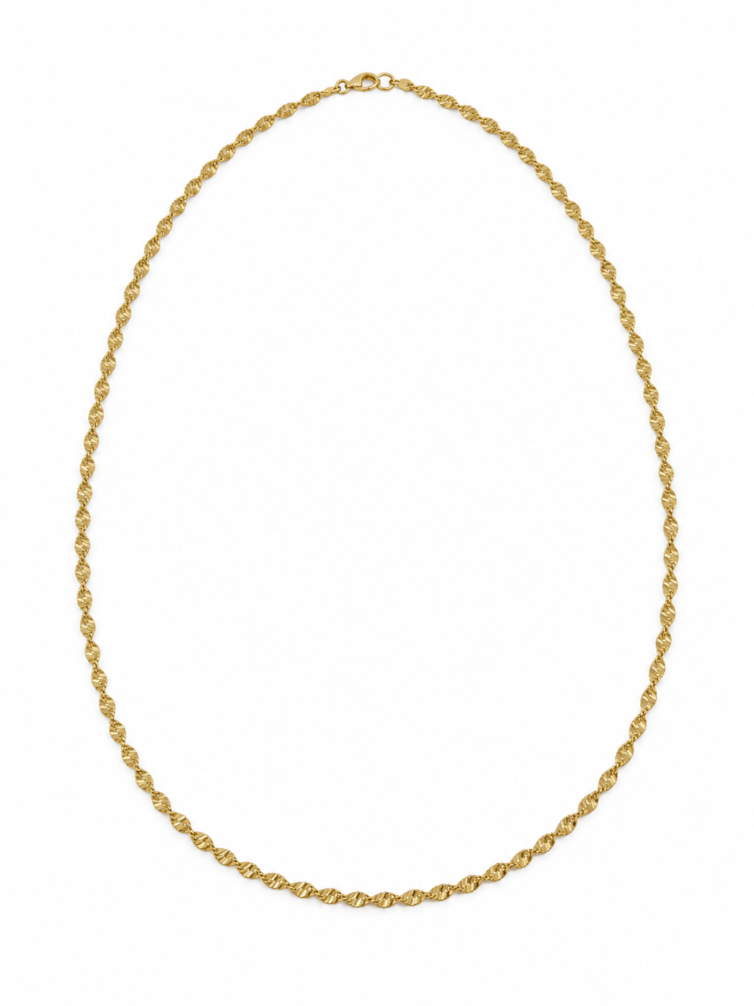 ZMK-004-Golden Sparkle Işıltılı İnce Zincir Kolye