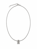 ZMK-008-Silver Initial A Harf Kolye