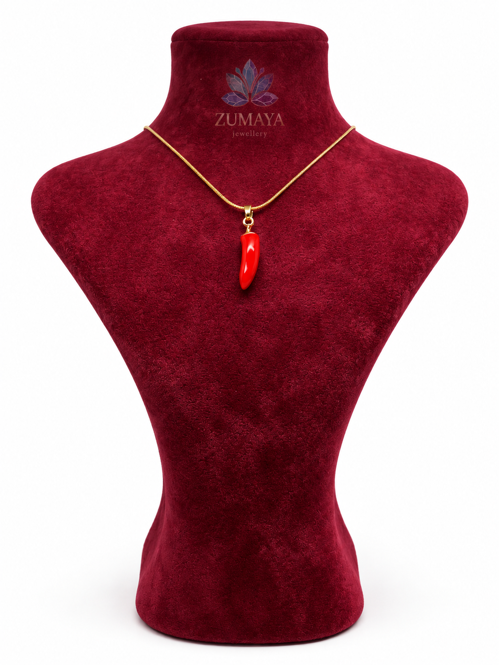 ZMK-012-Red Chili Kırmızı Biber Figürlü Kolye