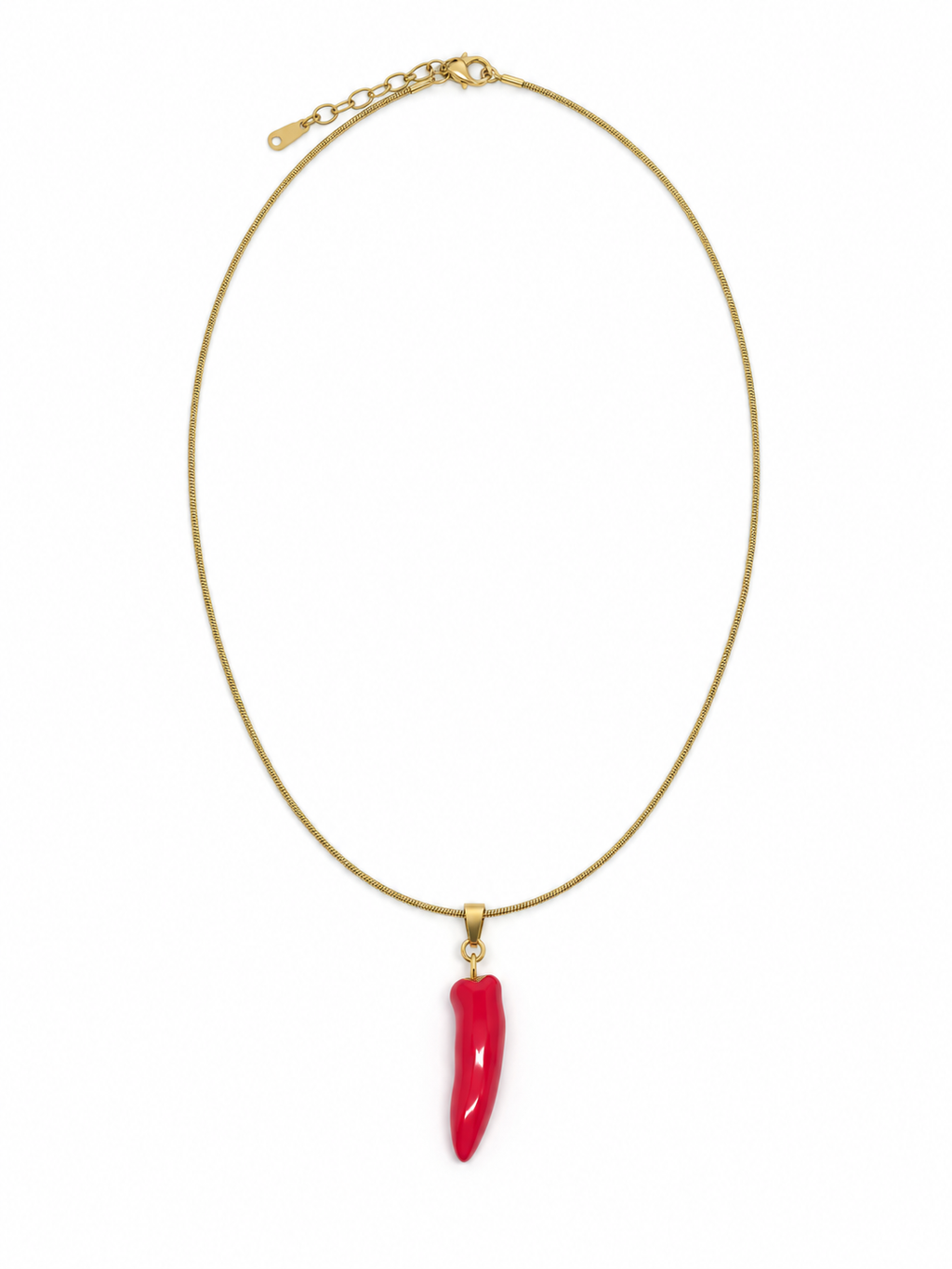 ZMK-012-Red Chili Kırmızı Biber Figürlü Kolye