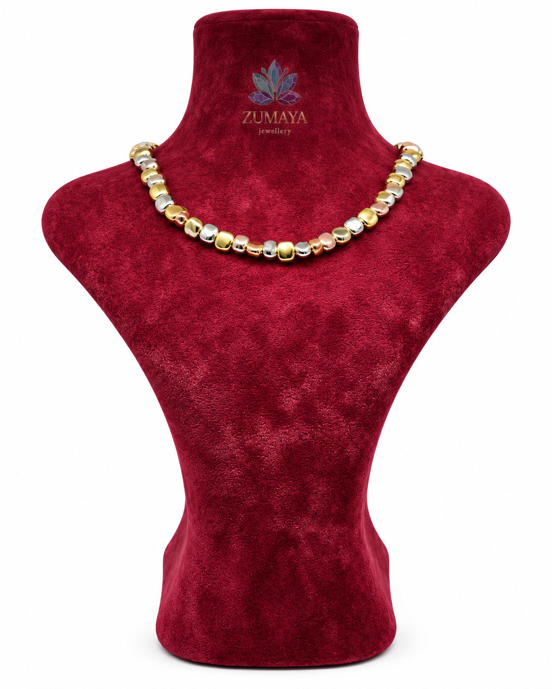 ZMK-030 Duo Shine – Çift Renkli Modern Kolye