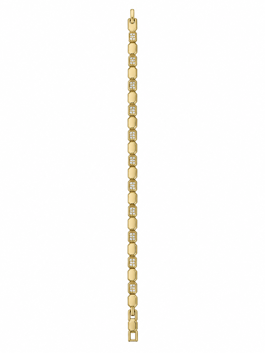 ZY-BL-010 – Hexagon Luxe Altıgen Taşlı Gold Bileklik