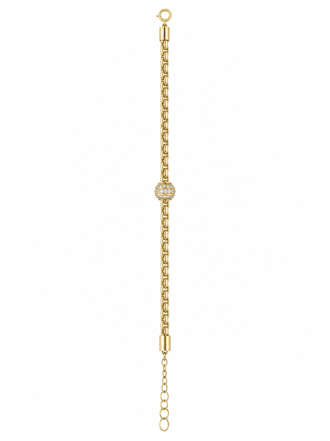 ZY-BL-016 – Diamond Sphere Taşlı Zincir Bileklik