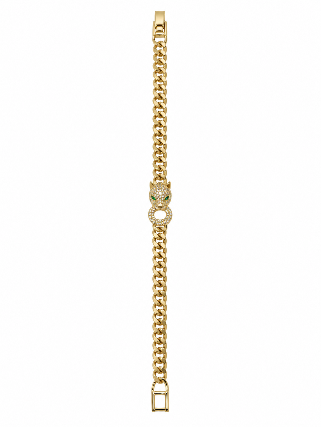 ZY-BL-024 – Panther Luxe Taşlı Panter Figürlü Gold Bileklik