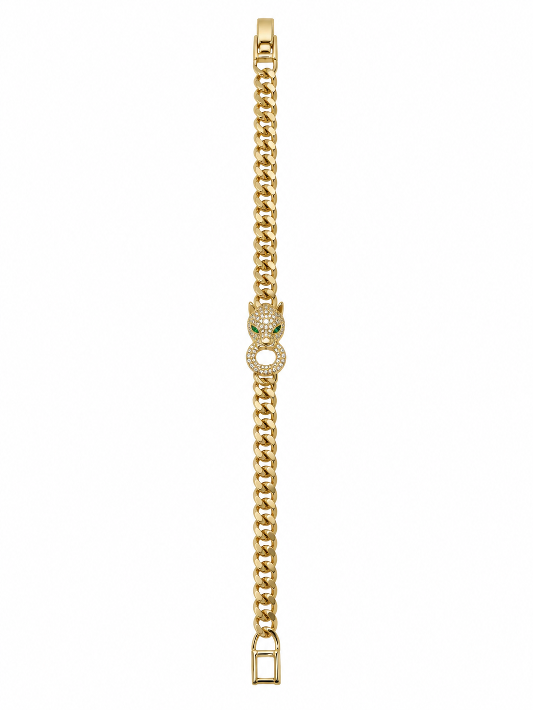 ZY-BL-024 – Panther Luxe Taşlı Panter Figürlü Gold Bileklik