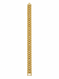 ZY-BL-026 – Golden Matrix Geometrik Desenli Geniş Gold Bileklik