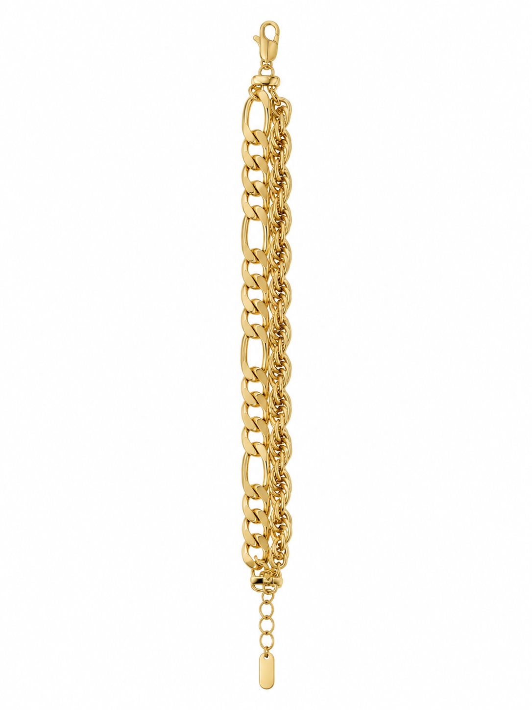 ZY-BL-029 – Double Prestige İkili Zincir Gold Bileklik
