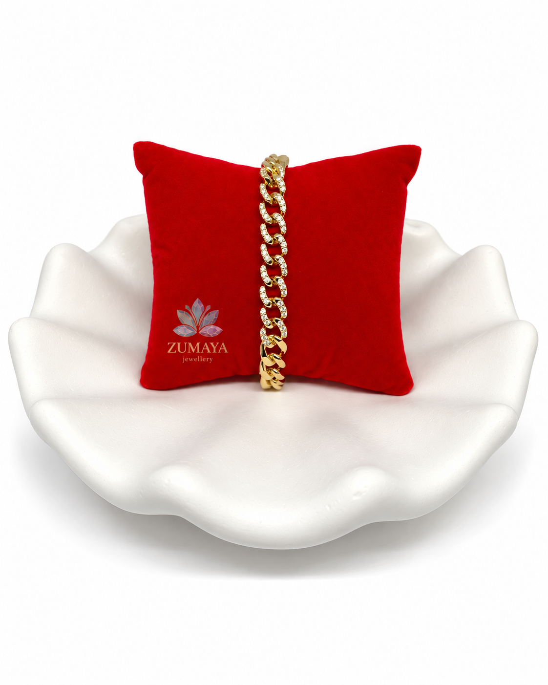 ZY-BL-030 – Crystal Cuban Taşlı Gurmet Zincir Bileklik