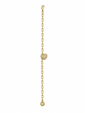 ZY-BL-035 Crystal Love – Zirkon Taşlı Kalp Charm Bileklik